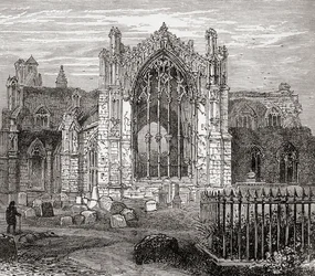 Abtei St. Mary, Melrose, Roxburghshire, Scottish Borders, Schottland