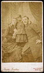 William Friese-Greene, Kameramann, und Familie, um 1880