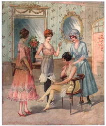 Frauen in Unterwäsche, ca. 1910-1920