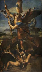 Der Erzengel Michael besiegt Satan