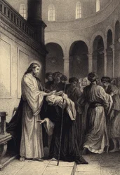 Christus heilt die kranke Frau