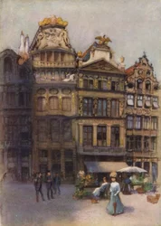Alte Häuser am Grande Place, Brüssel
