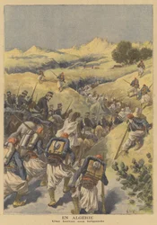 Französische Truppen jagen Banditen in Algerien