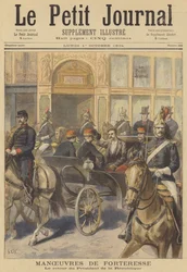 Präsident Casimir-Perier kehrt von der Beobachtung der Manöver der französischen Armee zurück