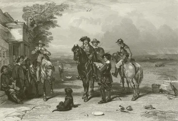 Der König auf seiner Reise zu den Schotten