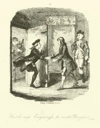 Illustration für Peregrine Pickle von Tobias Smollett