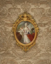 Porträt von Prinzessin Wilhelmine von Preußen im Alter von 6 Jahren