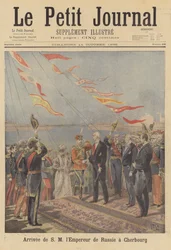 Ankunft von Zar Nikolaus II. von Russland in Cherbourg