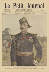 Großmanöver der französischen Armee von 1895. General Le Mouton de Boisdeffre