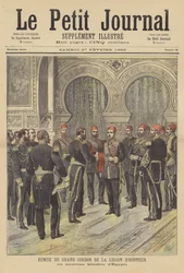 Überreichung des Ordens der Ehrenlegion an den neuen Khedive von Ägypten