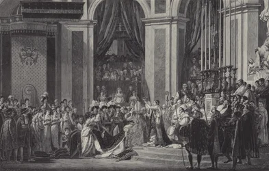 Die Krönung Napoleons zum Kaiser von Frankreich in Notre Dame de Paris, 1804