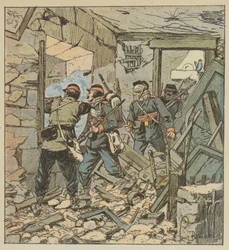 Alarm des 74. Mobiles in den Ruinen von Varize