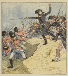 Bonaparte verwundet in Toulon