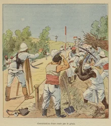 Straßenbau durch das Genie