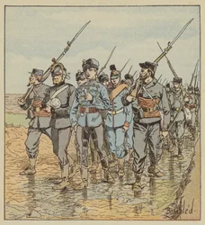 Freischärler bringen deutsche Gefangene zurück