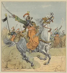 Kaiserliche Garde, Mameluck, Eskadron dem Regiment der berittenen Jäger zugeteilt