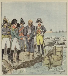 Der Kaiser und der englische Seemann im Lager von Boulogne