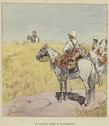Hauptmann Aubier auf Erkundung