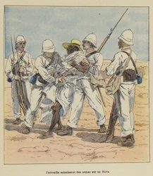 Patrouille beschlagnahmt Waffen von einem Hova