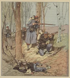 Schützen im Kampf von Artenay