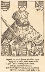 Johann Friedrich der Großmütige in Kurfürstenroben (rechts)