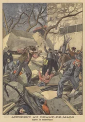 Unfall auf dem Champ-de-Mars, Paris