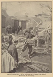 Unfall auf dem Champ-de-Mars, Paris