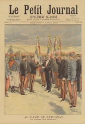 Militärzeremonie im Camp von Sathonay