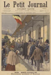 Paul Déroulède erhält einen herzlichen Empfang in Tournai, Belgien