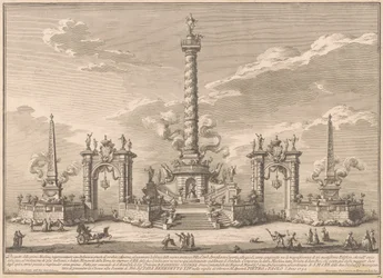 Die erste Maschine für die Chinea von 1752: Eine "Deliziosa" in Anspielung auf die Villa Carl
