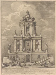 Die Seconda Macchina für die Chinea von 1751: Der Palast der Weisheit, Studien und Wissenschaften
