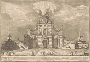 Die zweite Maschine für die Chinea von 1755: Ein königliches Jagdschloss