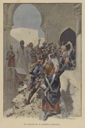 Eine Episode während der Schlacht von Abukir, Ägypten, 1799