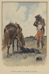 Es war das Pferd eines Kosakenoffiziers