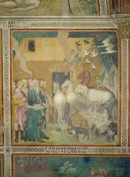 Noah führt die Tiere in die Arche, 1356-67