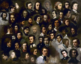 Porträts der Schüler des Ateliers Paul Delaroche