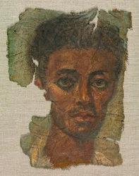 Grabporträt eines Mannes