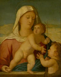 Madonna mit Kind und dem kleinen Johannes dem Täufer