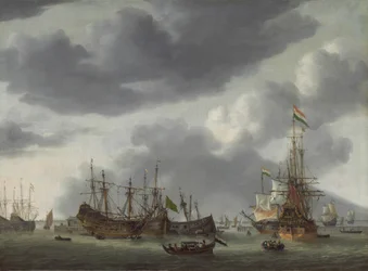 Amsterdamer Hafenszene