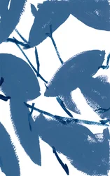 Abstraktes Blaues Laub