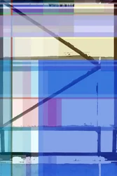 Abstrakte Blaue Geometrie