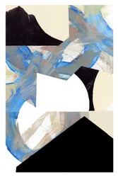 Abstrakte Blaue Geometrie