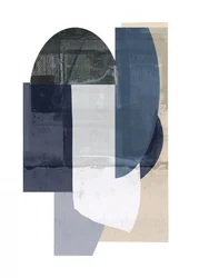 Abstrakte Blaue Geometrie