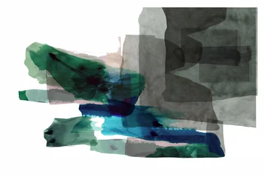 Abstrakte grün-blaue Schichten