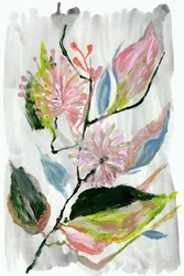Abstrakte rosa Blüten