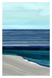 Blauer Ozeanstrand