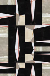 Fette geometrische Abstraktion