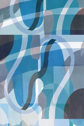 Kühle Blaue Abstraktion