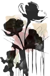 Dunkle Blumenabstraktion