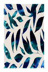 Tiefblaue Botanicals